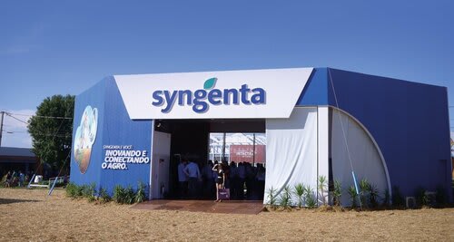 Estande da Syngenta na Expodireto Cotrijal 2022. Foto Choks/Divulgação