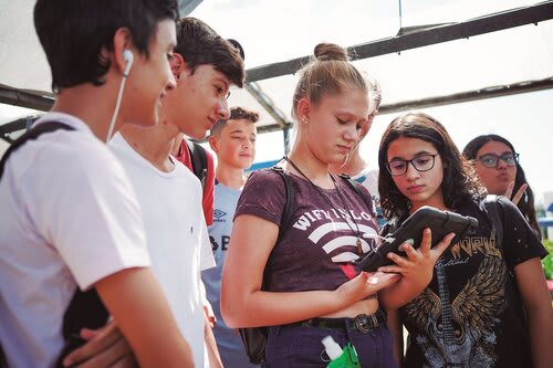 Estudantes também conferiram o projeto Falando de Soja (Choks/Divulgação)