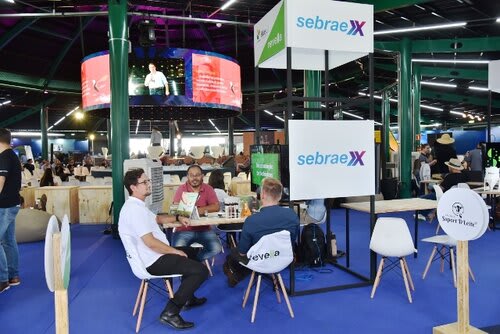 SebraeX, marca de inovação do Sebrae RS, contou com um estande na Arena Agrodigital. Foto Chicago Produtora/Sebrae RS/Divulgação.