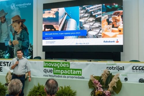 Andrés Padilla, especialista da Indústria da Rabobank Brasil, falou sobre o futuro do mercado lácteo. Foto Choks/Divulgação.