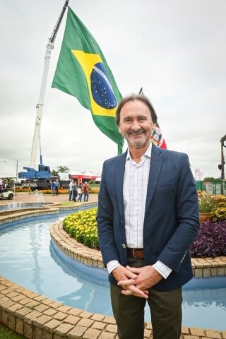 Secretário prestigia há anos a Expodireto Cotrijal. Foto Galileu Oldenburg/Divulgação.