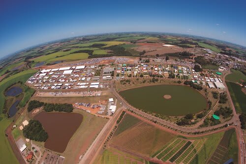 Vista aérea da Expodireto 2020 (Choks/Divulgação)