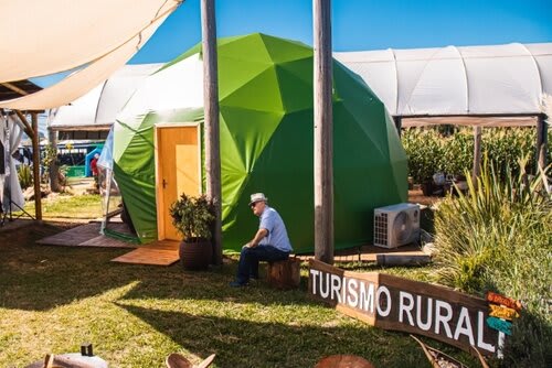 O grande destaque do Turismo Rural foi o Glamping. Foto Jackson Ciceri/ExpoRevista.