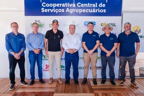 Diretoria da CCSA empolgada com a participação na Expodireto. Foto Choks/Divulgação.