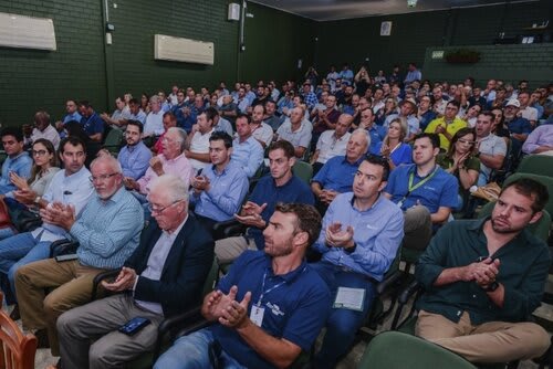 Auditório Central lotado para o 33º Fórum Nacional da Soja. Foto Choks/Divulgação.