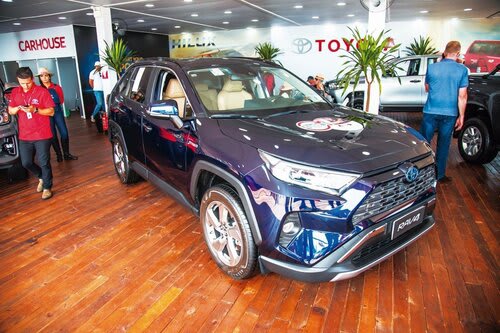 Rav 4 híbrida foi apresentada no espaço da Toyota (Jackson Ciceri/ExpoRevista)