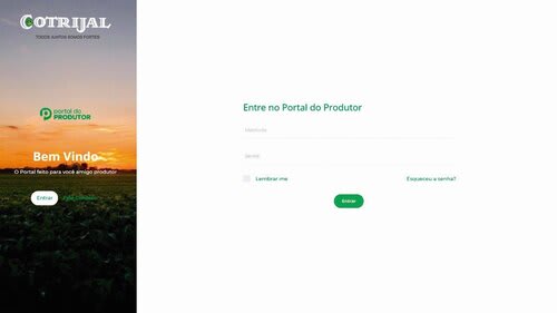 Nova versão do Portal do Produtor (https://portalprodutor.cotrijal.com.br/)