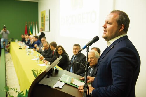 Covatti Filho durante a abertura oficial da Expodireto (Divulgação)