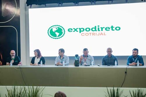 Lideranças do setor florestal e ervateiro reunidas na Expodireto para debater a Indicação Geográfica como ferramenta de proteção territorial e novos negócios.
