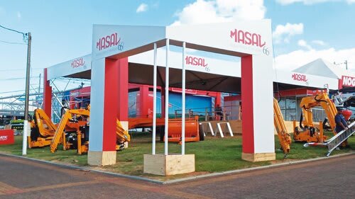 Colombo Estruturas para Eventos responsável pelo estande da Masal na Expodireto (Divulgação)